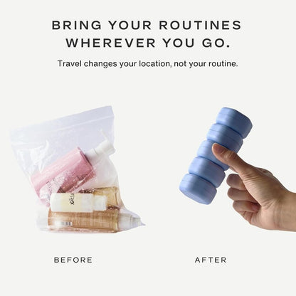 Magnetic Modular Hexagon Travel Jars - Leakproof & TSA-Approved