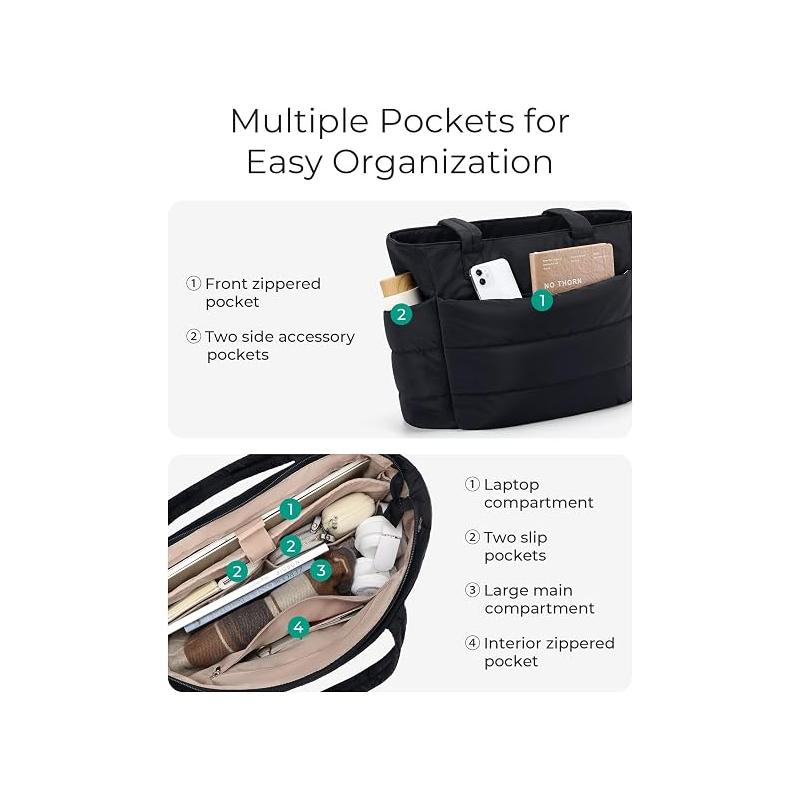 Ultra-Lightweight Padded Tote: Featherlight Comfort, Maximum Space