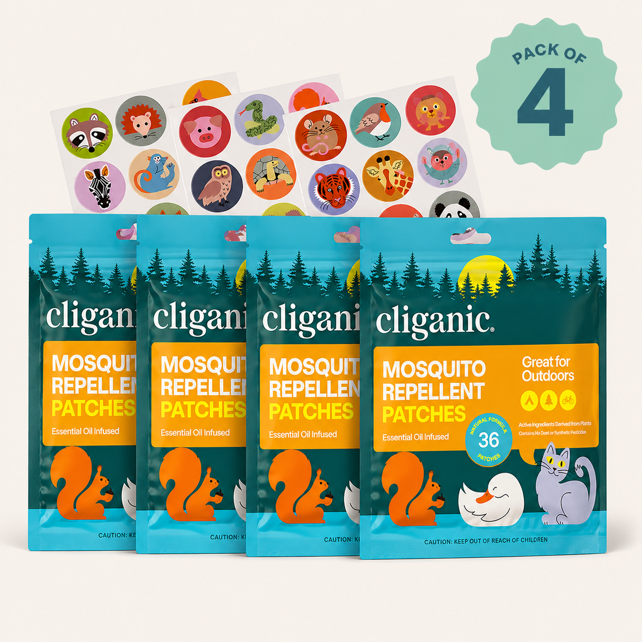 All-Natural Shield: DEET-Free Mosquito Repellent Patches for Kids & Adults