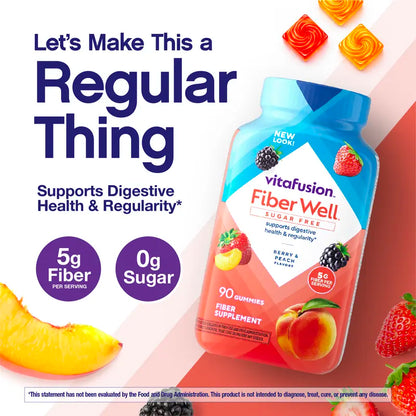 [🎁 BUY 1 GET 1 FREE] Daily Sugar-Free Prebiotic Fiber Gummies for Healthy Digestion
