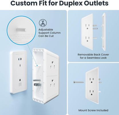 9-in-1 Multi-Plug Outlet Extender with 4 USB Ports & Smart Night Light