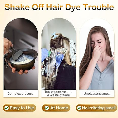 3-in-1 Herbal Hair Dye Shampoo: 10-Min Magic to Reverse Gray Hair Naturally