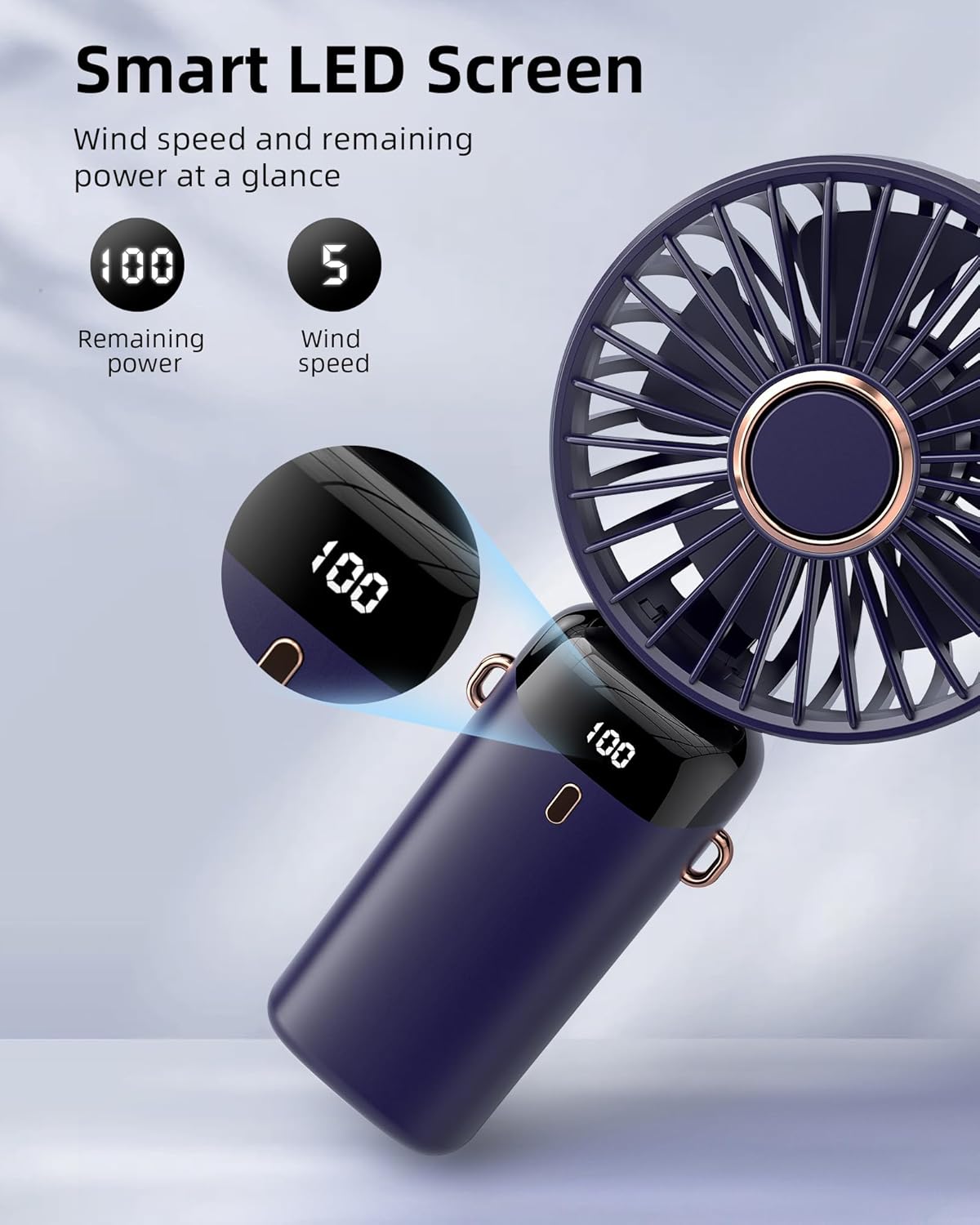 Your Personal Cool Breeze, Everywhere — Handheld, Desktop, or Wearable - 2 Pack