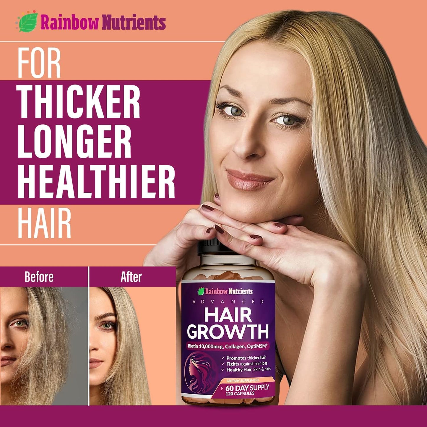 Thicker Hair. Stronger Roots. Total Confidence