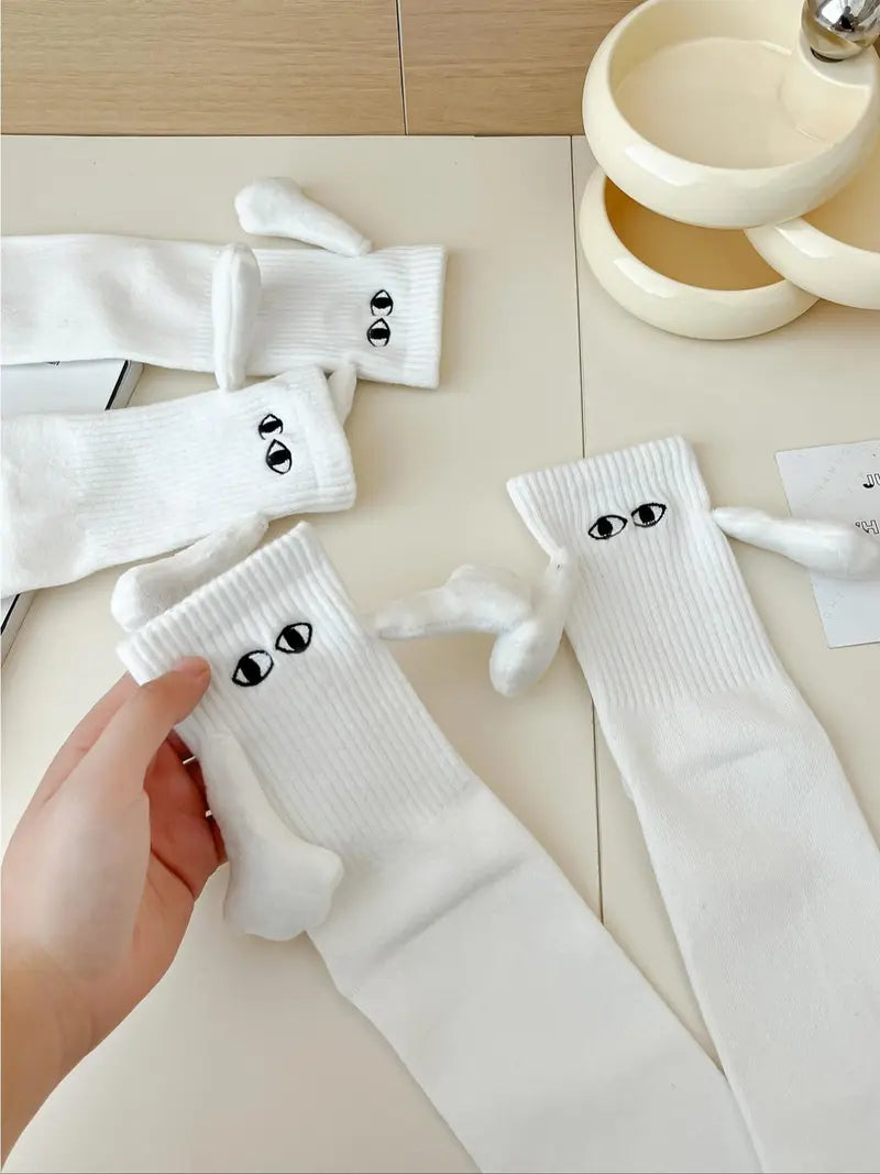 Hold Hands Without Even Trying — The World’s Funnest Magnetic Couple Socks - 6 Couple