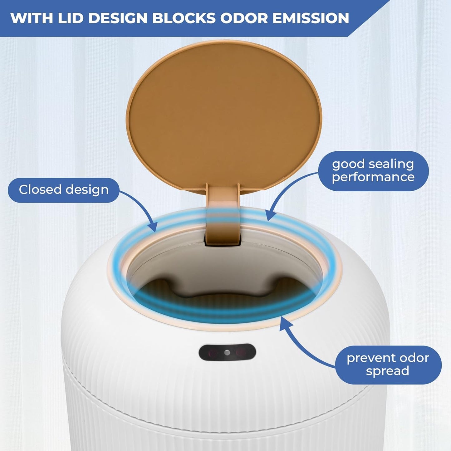 Pukomc™ Hands-Free Smart Trash Can: The Ultimate Touchless Hygiene Solution