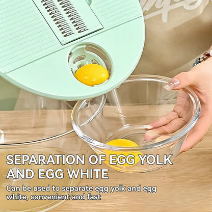 3-in-1 Ultimate Salad Master – Wash, Slice, and Spin-Dry in One Bowl