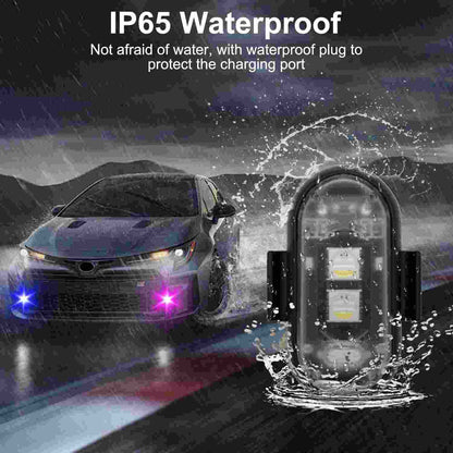Wireless Remote RGB LED Motorcycle & Aircraft Strobe Warning Lights