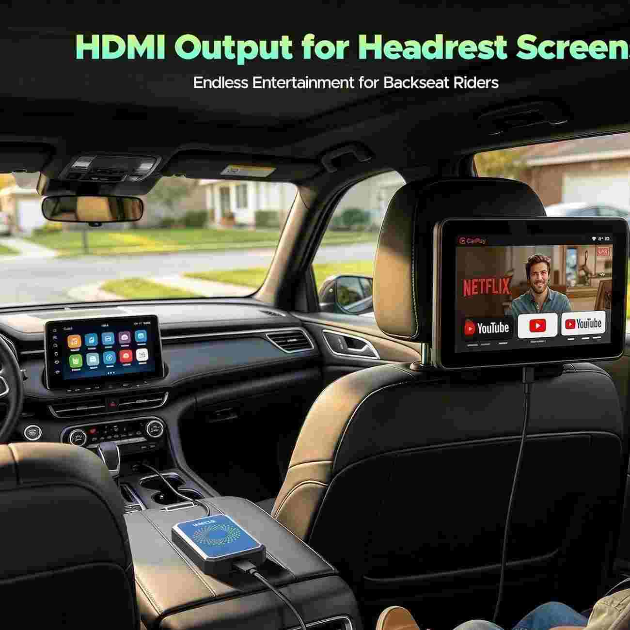 2026 Wireless CarPlay Adapter with Smart Video Streaming