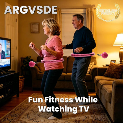 Sculpt Your Waist Effortlessly with the 360° Silent Smart Weighted Hoop
