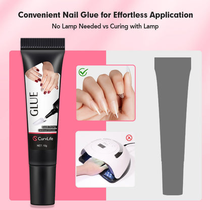 Professional Nails. Zero Mess. 30-Day Hold - 4 Pack | 2 Set