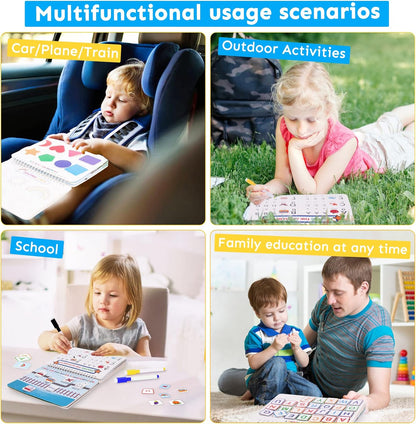 30-Theme Preschool Learning Binder & Drawing Book