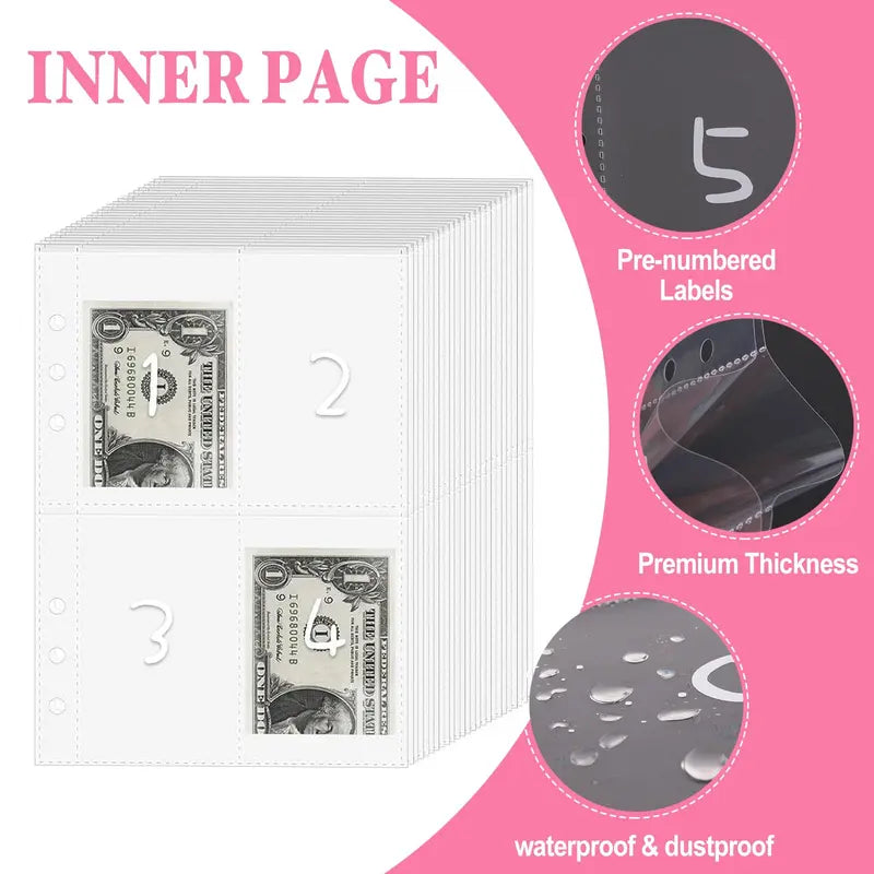 100 Envelopes Money Saving Challenge Binder - The Fun Way to Save $5,050