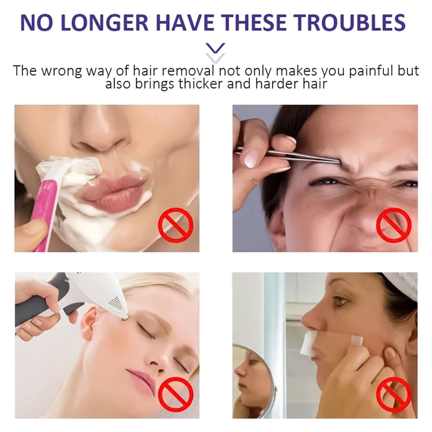 Painless Facial Hair Removal for Silky Smooth Skin