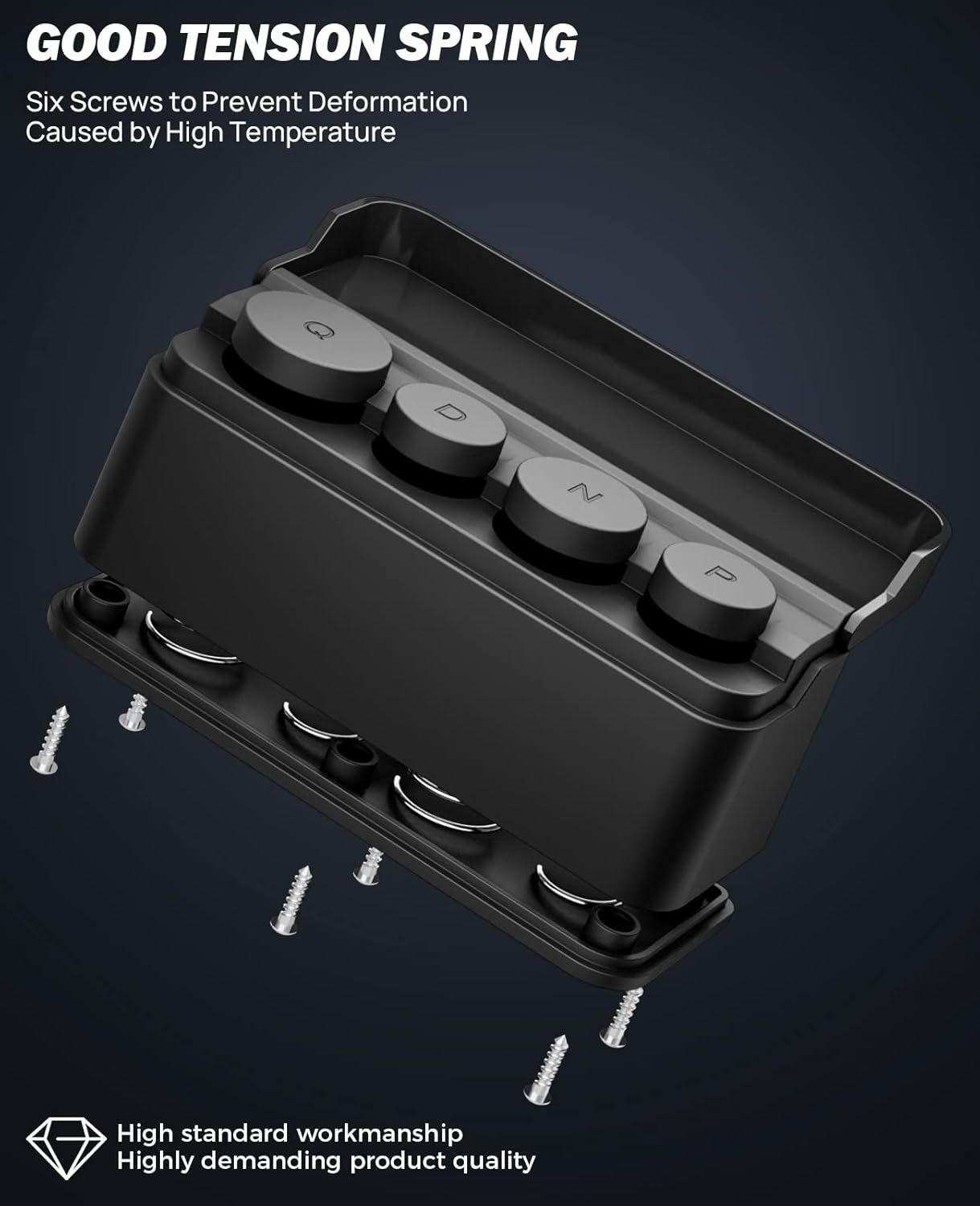 Universal Compact Car Coin Organizer with Protective Flip Lid