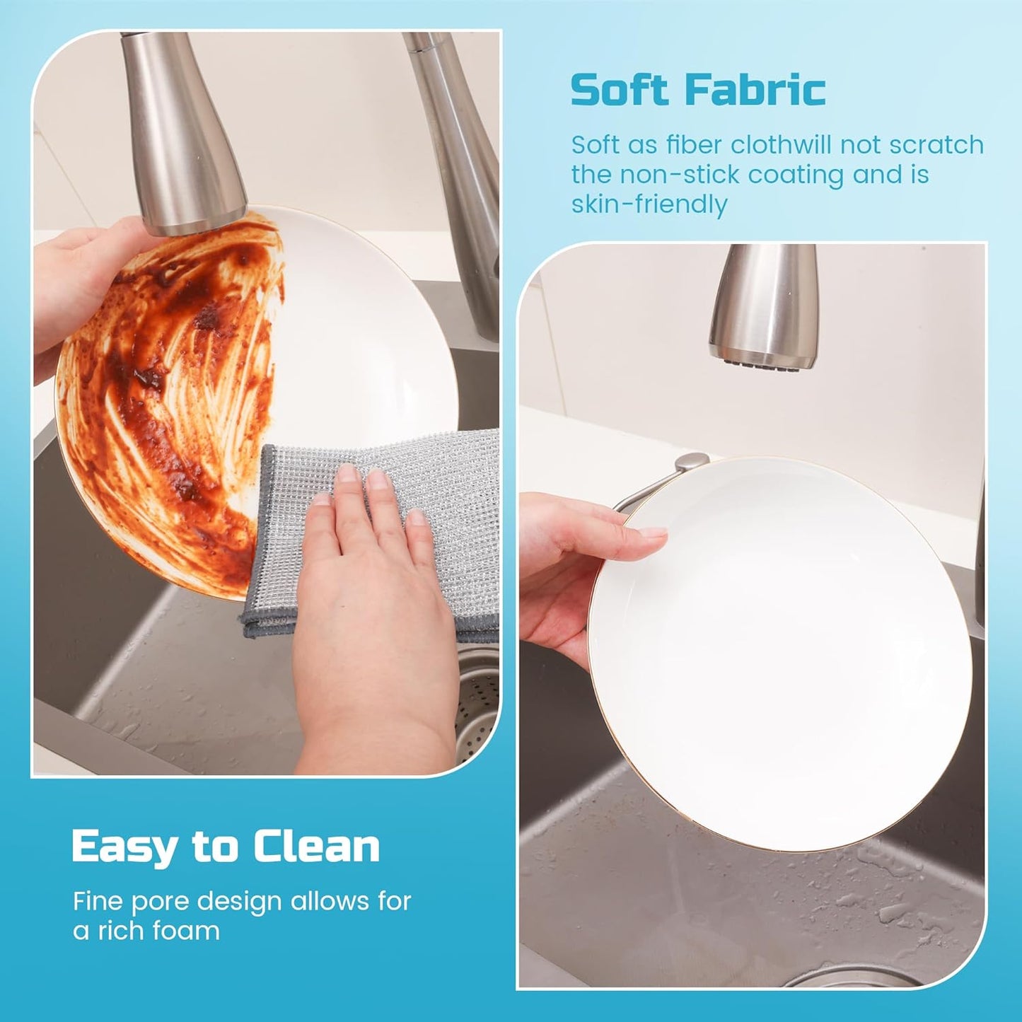 Scratch-Free Wire Dishwashing Rags – The Ultimate Replacement for Steel Wool
