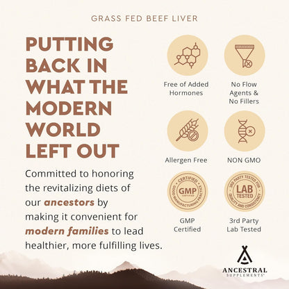 Reclaim Your Primal Energy With Grass Fed Beef Liver Capsules