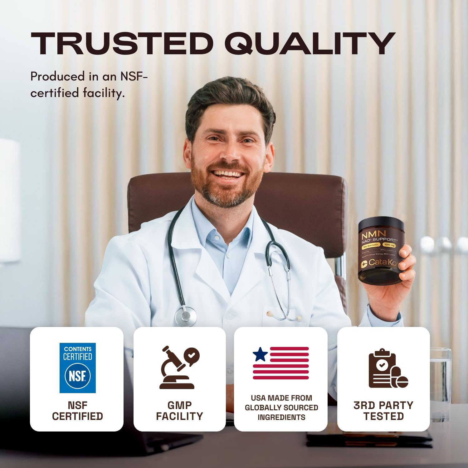 4-in-1 NMN Advanced Complex – NAD+ Booster with Resveratrol, Quercetin & TMG