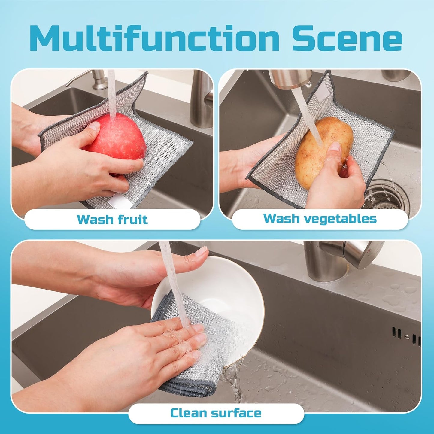 Scratch-Free Wire Dishwashing Rags – The Ultimate Replacement for Steel Wool