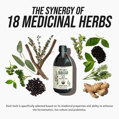 3-in-1 Complete Gut Bio-Ecosystem: Prebiotic, Probiotic & Postbiotic Liquid