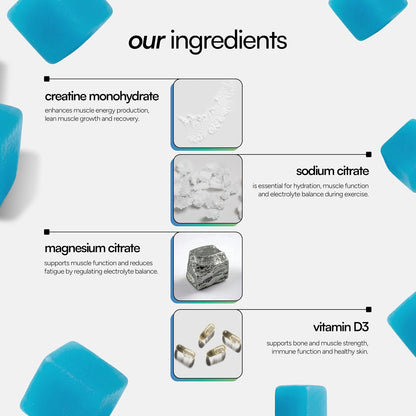 High-Performance Creatine + Electrolyte Fuel in One Tasty Gummy