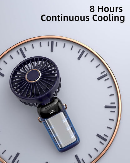 Your Personal Cool Breeze, Everywhere — Handheld, Desktop, or Wearable - 2 Pack
