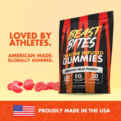 Boost Strength And Muscle Recovery With Delicious Beast Bites Creatine Gummies