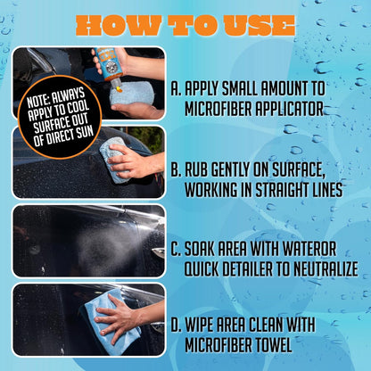 Erase Stubborn Water Spots in Seconds.