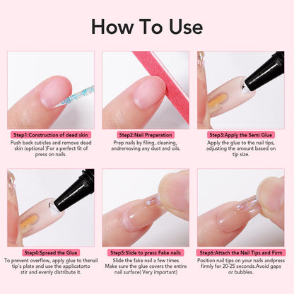 Professional Nails. Zero Mess. 30-Day Hold - 4 Pack | 2 Set