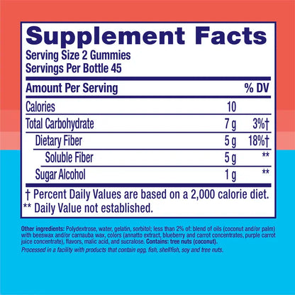 [🎁 BUY 1 GET 1 FREE] Daily Sugar-Free Prebiotic Fiber Gummies for Healthy Digestion