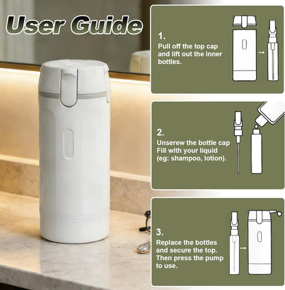 Pack 4 Toiletries In 1 Slim Bottle — The Ultimate Space-Saving Travel Essential - Buy 1 Get 1 Free
