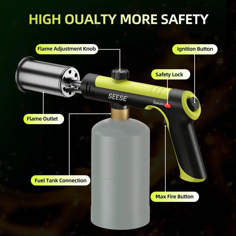 Blast Weeds And Start Fires Instantly With The Ultra-Powerful Propane Torch