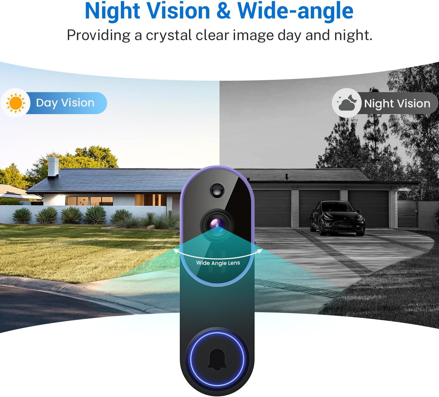 Stay Connected to Your Home Anywhere with 1080P Smart Video Doorbell