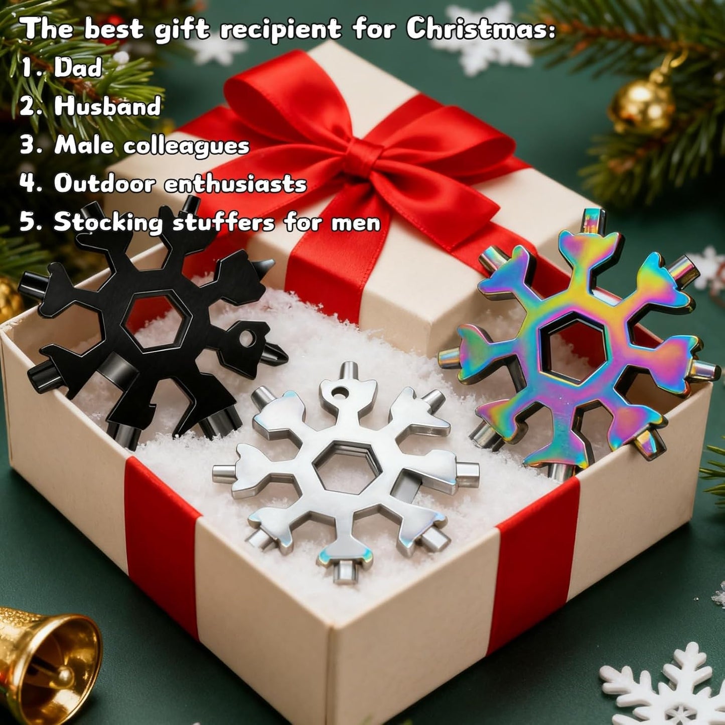 18 Tools. One Pocket-Sized Snowflake - 2 Pack