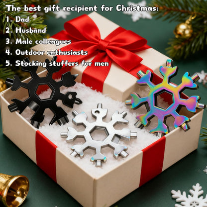 18 Tools. One Pocket-Sized Snowflake - 2 Pack