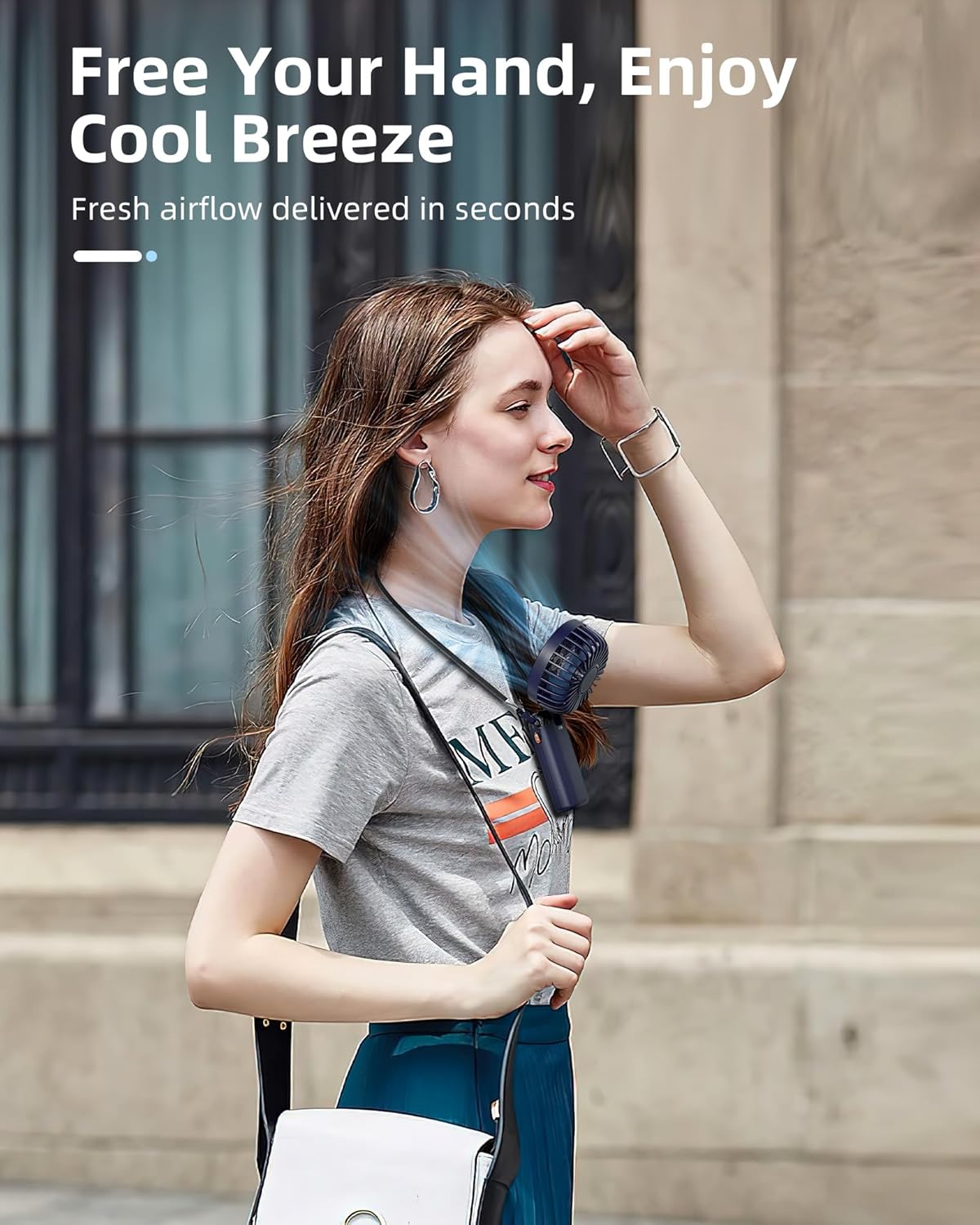 Your Personal Cool Breeze, Everywhere — Handheld, Desktop, or Wearable - 2 Pack