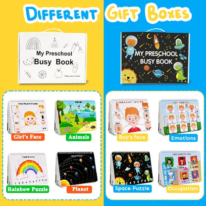 30-Theme Preschool Learning Binder & Drawing Book
