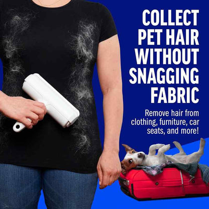 Effortlessly Traps Pet Hair from Furniture & Fabric with Zero Refills Needed