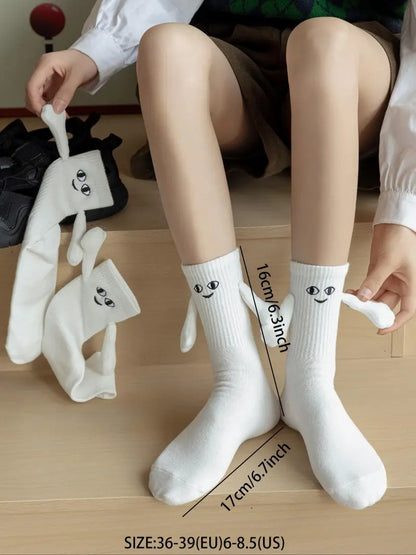 Hold Hands Without Even Trying — The World’s Funnest Magnetic Couple Socks - 6 Couple