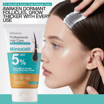 Advanced 5% Minoxidil Hair Regrowth & Scalp Revitalizing Massage Cream