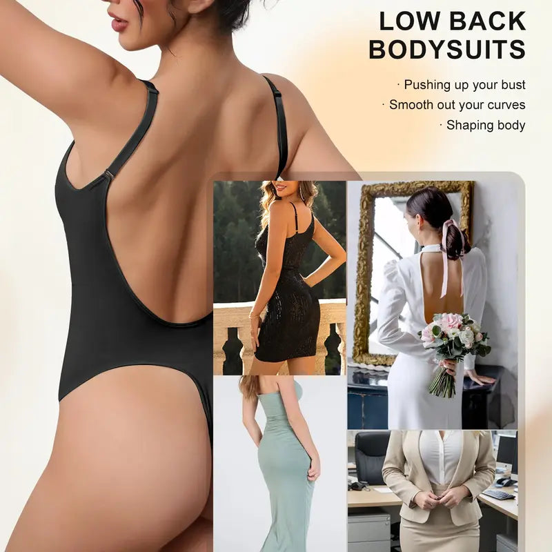 Invisible Backless Body Shaper – Instant Tummy Control Bodysuit