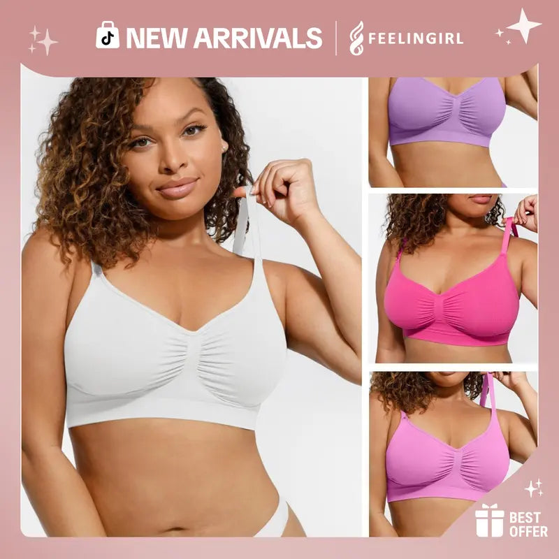 Wireless Comfort Bra for All-Day Zero-Pressure Support
