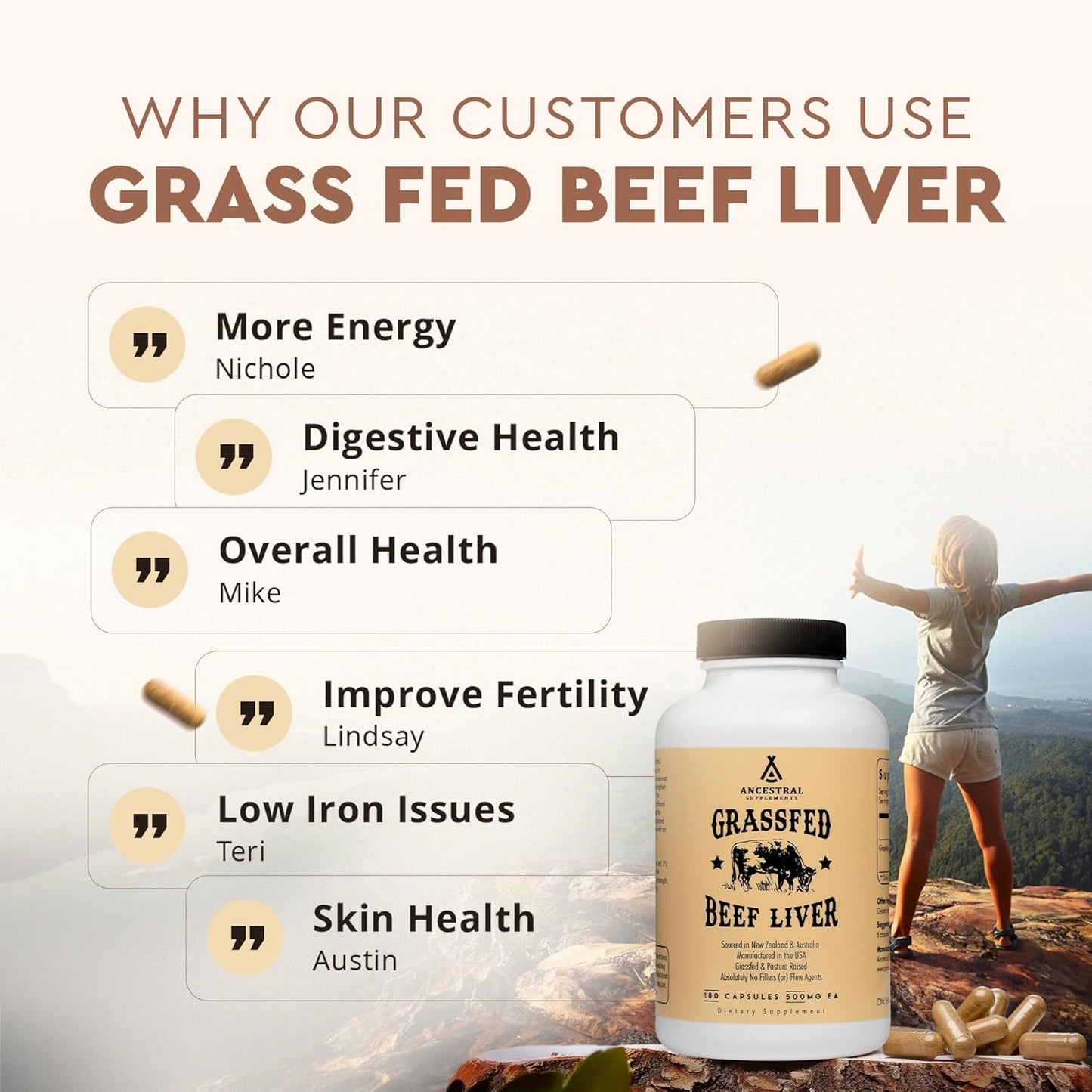 Reclaim Your Primal Energy With Grass Fed Beef Liver Capsules