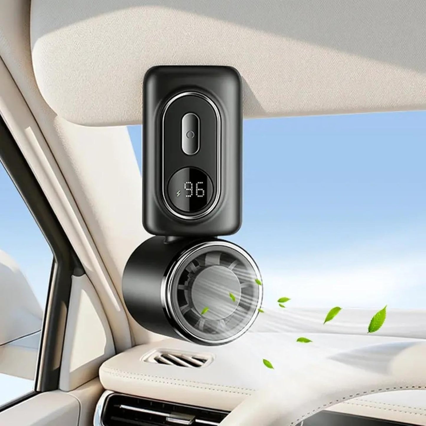3-in-1 Hands-Free Cooling: Neck, Handheld & Desktop Fan.