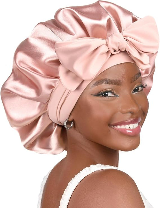 Wake Up to Salon-Perfect Hair: The Ultimate Double-Layer Silk Satin Bonnet
