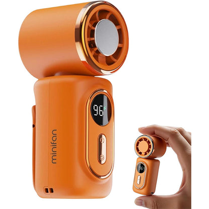 3-in-1 Hands-Free Cooling: Neck, Handheld & Desktop Fan.
