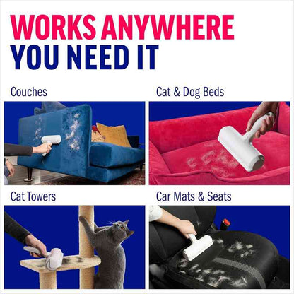 Effortlessly Traps Pet Hair from Furniture & Fabric with Zero Refills Needed