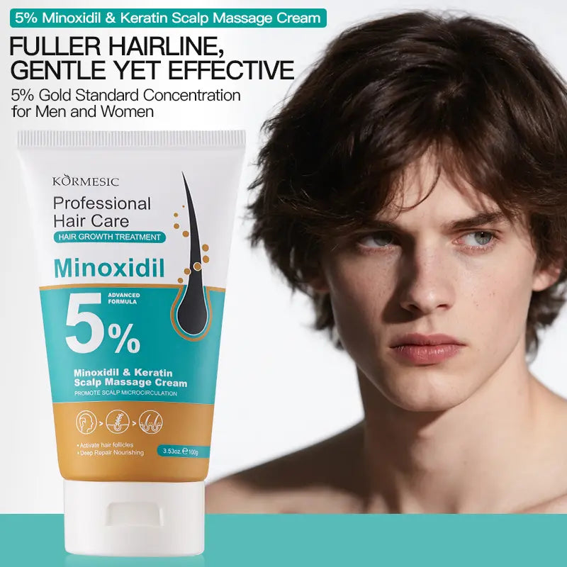 Advanced 5% Minoxidil Hair Regrowth & Scalp Revitalizing Massage Cream