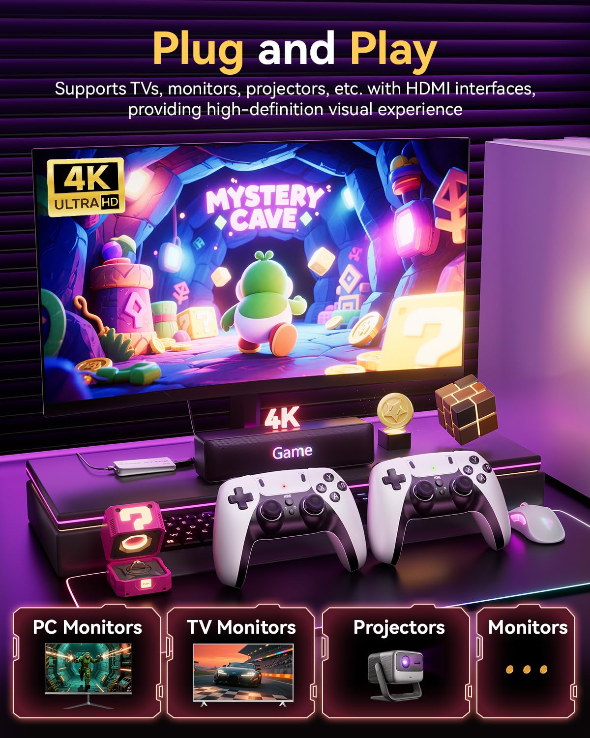 40,000+ Games. 1 Tiny Stick. Infinite Nostalgia