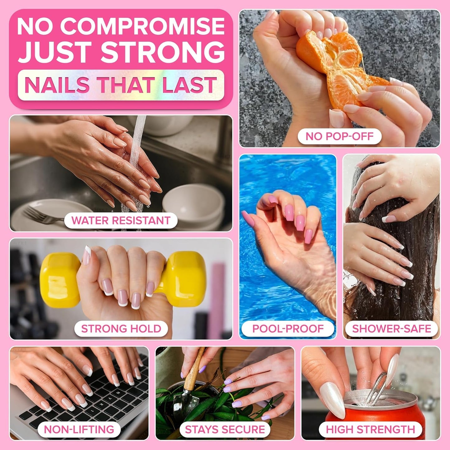 Achieve Professional Salon Hold With NYK1 Super Strong Nail Glue